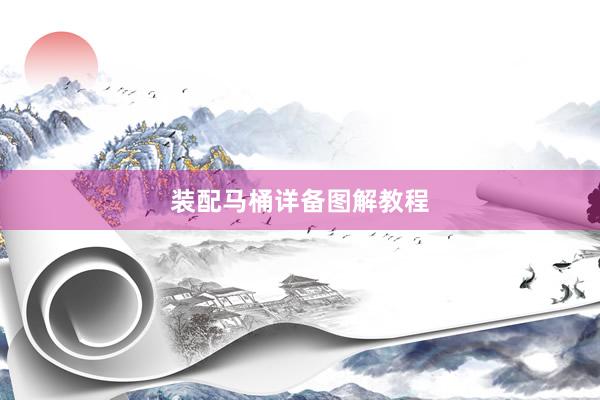 装配马桶详备图解教程
